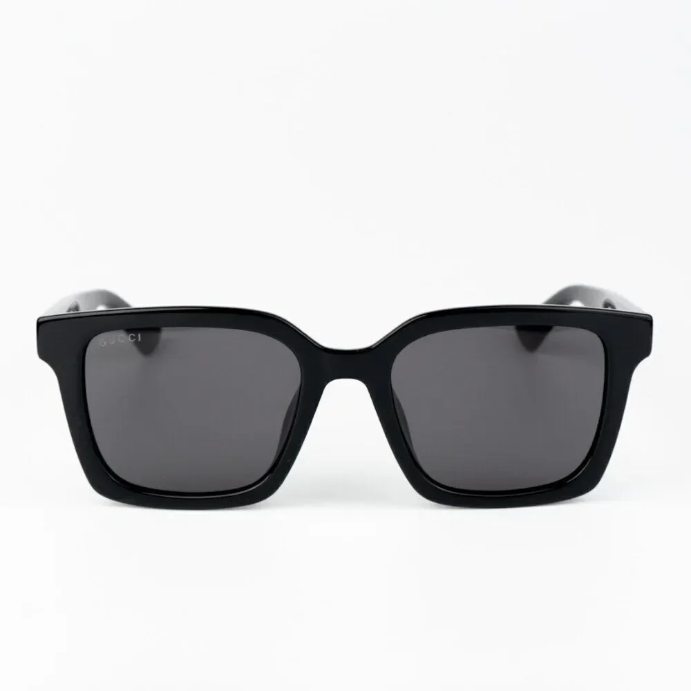 NEW Gucci GG1582SK 001 Black Grey Men Square Sunglasses GG 1582SK